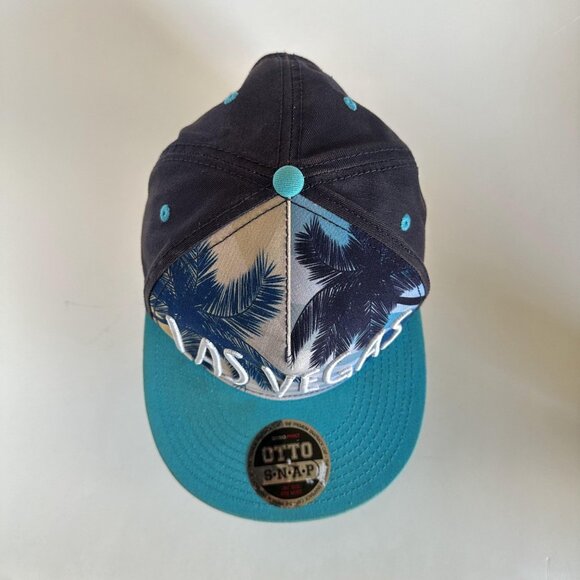 Las Vegas OTTO Baseball Cap Multicolor Embroidered Logo Snapback Hat Palms Print - Picture 4 of 14